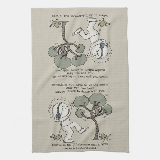 Tanz Geschirrtuch (Vertikal)