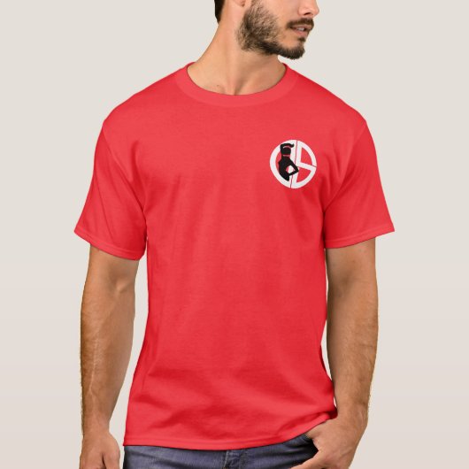 Tanz-Gesellschafts-Logo-Dunkelheits-T - Shirt (Vorderseite)