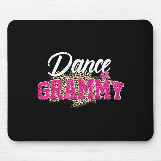 Tanz Grammy Leopard lustiger Tanz Grammy Muttertag Mousepad (Vorne)