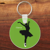 Tanz (grün) schlüsselanhänger (Vorderseite)