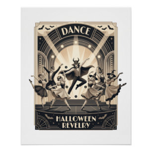 Tanz Halloween Ausgelassenheit Poster