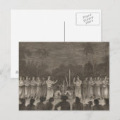 Tanz, Hapaee, Tonga Postkarte (Vorne/Hinten)