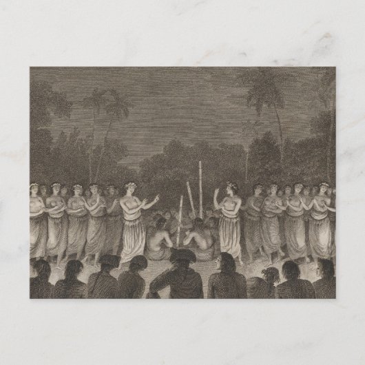 Tanz, Hapaee, Tonga Postkarte (Vorderseite)