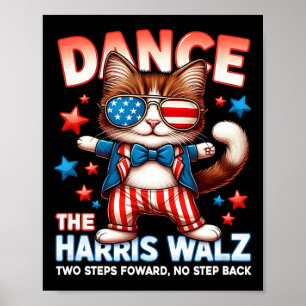 Tanz Harris Wheimer Funny Cat Ladys Kamala H Poster