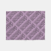 Tanz Hashtags Fleecedecke (Vorderseite (Horizontal))