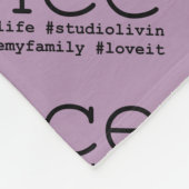 Tanz Hashtags Fleecedecke (Ecke)