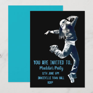 Tanz Hip-Hop moderne Tanzparty-Einladung Einladung