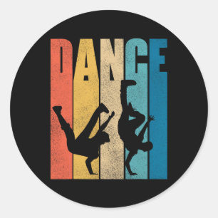 Tanz Hip Hop Tanzen Hiphop Dancer Breakdance Bre Runder Aufkleber