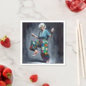 Tanz Hipster Oma Serviette (Beispiel)