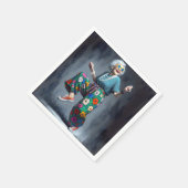 Tanz Hipster Oma Serviette (Ecke)