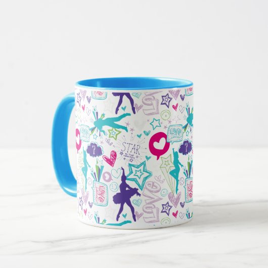 Tanz-Hochschulmuster Tasse (Vorderseite Links)