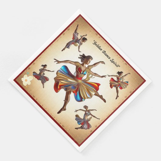 "Tanz im Blut" Serviette (Ecke)