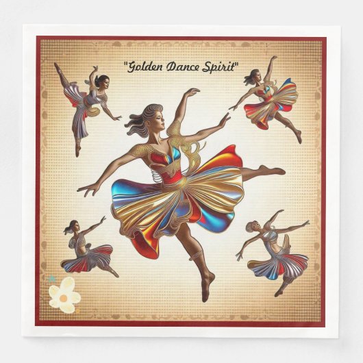 "Tanz im Blut" Serviette (Vorderseite)