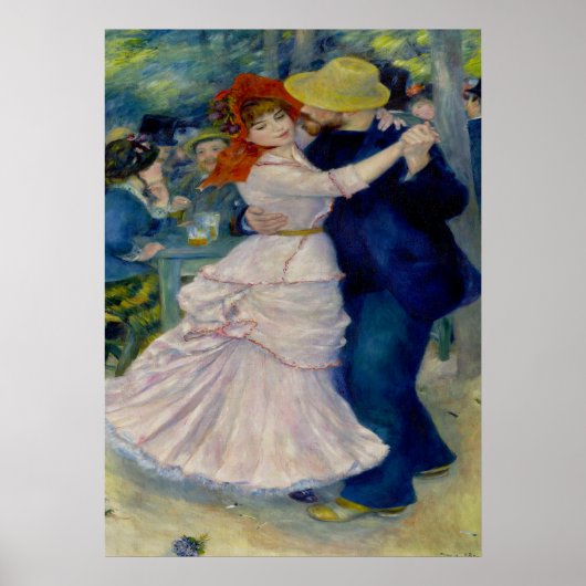 Tanz im Bougival - Pierre Auguste Renoir Poster (Vorne)