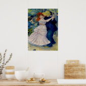 Tanz im Bougival - Pierre Auguste Renoir Poster (Küche)