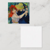 Tanz im Bougival Pierre Renoir Begleitkarte (Vorne/Hinten)