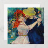 Tanz im Bougival Pierre Renoir Einladung (Vorne/Hinten)
