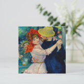 Tanz im Bougival Pierre Renoir Einladung (Stehend Vorderseite)