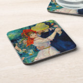 Tanz im Bougival Pierre Renoir Getränkeuntersetzer (Linke Seite)