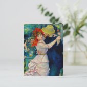 Tanz im Bougival Pierre Renoir Postkarte (Stehend Vorderseite)