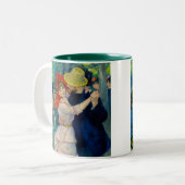 Tanz im Bougival Pierre Renoir Zweifarbige Tasse (Vorderseite Links)