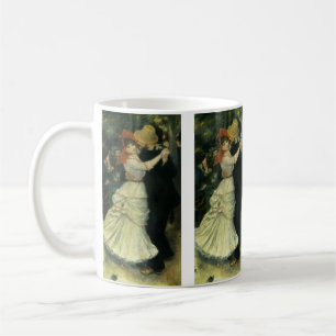 Tanz im Bougival von Pierre Renoir, Vintage Kunst Kaffeetasse