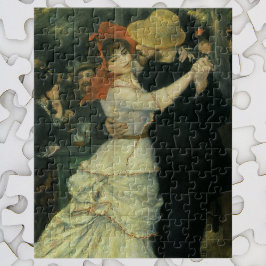 Tanz im Bougival von Pierre Renoir, Vintage Kunst Puzzle