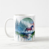 Tanz im Herzen des Waldes, wunderschöne Tasse (Links)