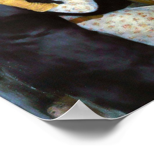 Tanz im Land von Pierre-Auguste Renoir Poster (Ecke)