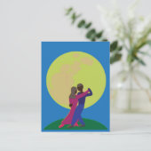 Tanz im Mondlicht Postkarte (Stehend Vorderseite)
