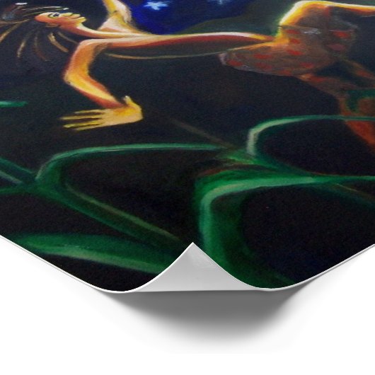 Tanz im Mondschein Poster (Ecke)