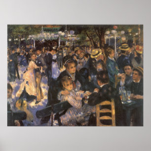 Tanz im Moulin de la Galette von Pierre Renoir Poster