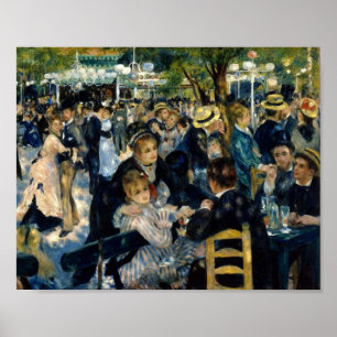 Tanz im Moulin de la Galette von Renoir Poster