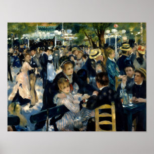 Tanz im Moulin de la Galette von Renoir Poster