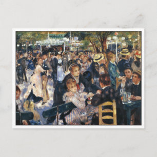 Tanz im Moulin de la Galette von Renoir Postkarte