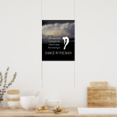 Tanz im Rain Inspiration Poster (Küche)
