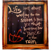 Tanz im Regen, Ausdrücke der Lebenszeichen Duschvorhang (Vorderseite)