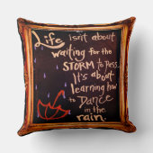 Tanz im Regen, Ausdrücke der Lebenszeichen Kissen (Rückseite)