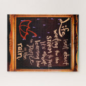 Tanz im Regen, Ausdrücke der Lebenszeichen Puzzle (Horizontal)