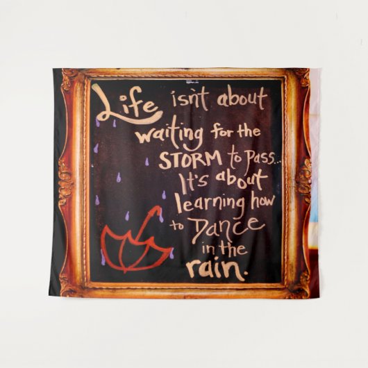 Tanz im Regen, Ausdrücke der Lebenszeichen Wandteppich (Vorderseite (Horizontal))