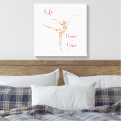 Tanz im Regen Canvas Print Leinwanddruck (Insitu (Schlafzimmer))