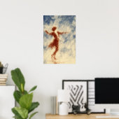 Tanz im Regen | Expressive Figurative Poster (Heimbüro)