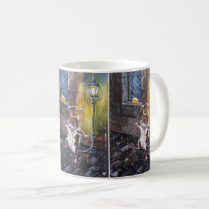 Tanz im Regen Gemälde von Alfred Fox Kaffeetasse