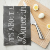 Tanz im Regen Geschirrtuch (Viertel Falte)