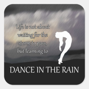 Tanz im Regen Inspiration Aufkleber