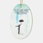 Tanz im Regen Keramikornament (Links)