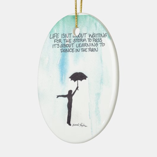 Tanz im Regen Keramikornament (Links)