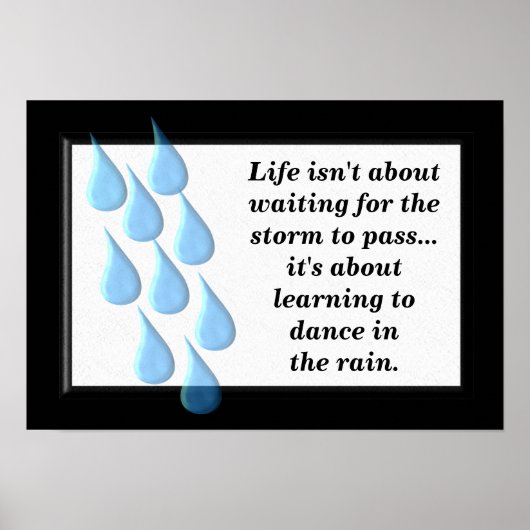 Tanz im Regen Poster (Vorne)