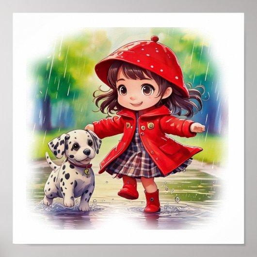 Tanz im Regen Poster (Vorne)