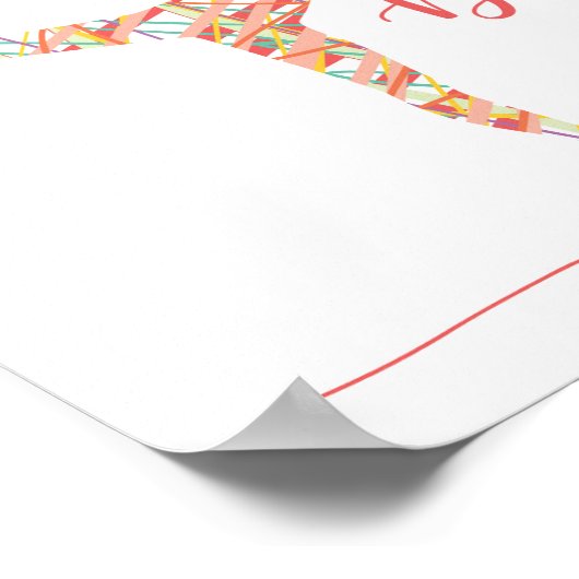 Tanz im Regenposter Poster (Ecke)